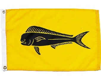 Dolphin Fish Boat Flag | Heavy Duty Nylon Marine Decor