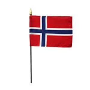 Norway flag eight x twelve inches.  Norway gift, Norway miniature flag, Norwegian flag.  Norway Stick Flag, Norway Desk Flag Norwegian Flag