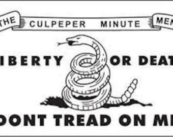 Culpeper Flag, Three x Five Foot Cotton, Don't Tread On Me