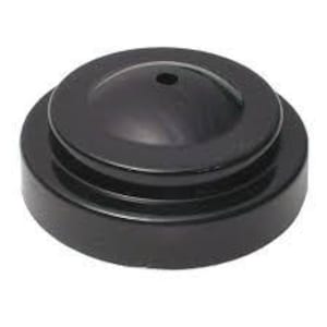 One Hole Miniature Flag Base, Black Plastic, 4x6 Inch Flags