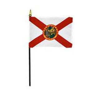 Florida Schreibtischflagge USA Made 10 x 15 cm