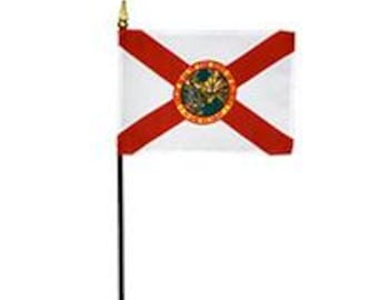 Florida Desk Flag, USA Made (4x6 inch)