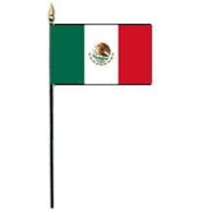 Bandera de México de 20 x 30 cm. Orgullo mexicano, bandera miniatura de México. Bandera de México, Bandera de México, Mini bandera de México de la herencia mexicana.