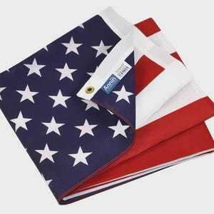 United States Flag Fully Dyed Polyester/Cotton Blend.