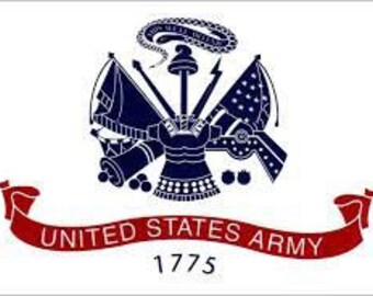 Army Nylon Flag - 12" x 18", Military Decor