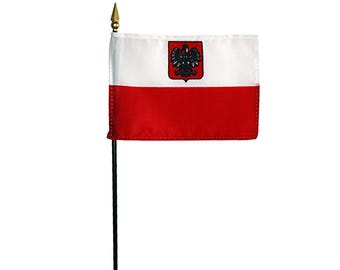 Bandiera Polonia (Polska) 12x18 Pollici Per Barca - 100D Poliestere, Occhielli In Ottone, SouthBeach