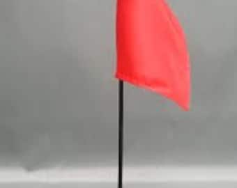 Red Miniature Desk Flag – 4x6 Solid Color Event Decoration