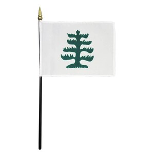 Pine Tree Miniature Flagge - 4 x 6 Zoll, amerikanische Revolution Dekor