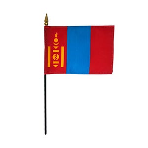 Mongolia Miniature Flag 4&quot;x6&quot; Small Mongolia Flag Mongolia Desk Flag Mongolia Tabletop Flag Mongolia National Flag Mongolia Pride Mongolia