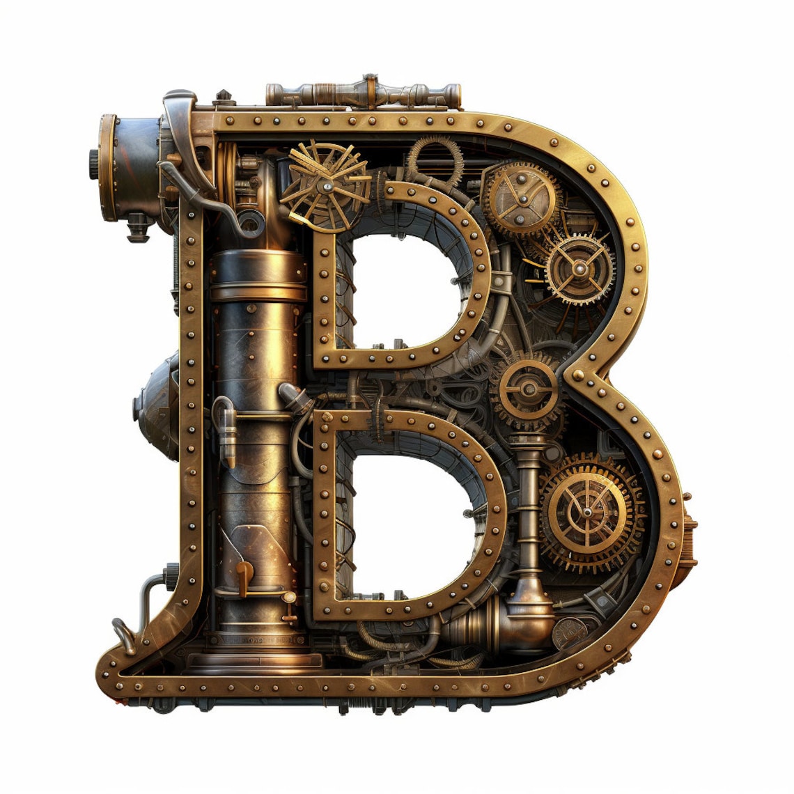 Steampunk Alphabet Printable Clipart, PNG, PDF and PSD Format - Etsy
