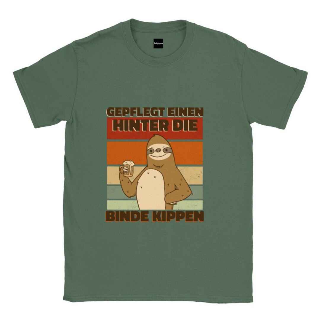 Faultier einen Hinter Die Binde Kippen Unisex Etsy