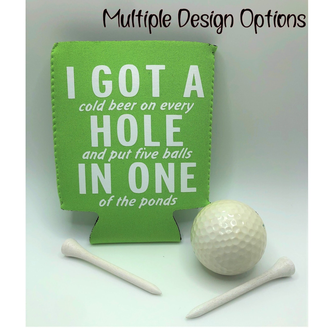 Golf Can Koozies Can Koozie Golf Gift Gift for Golfer Custom Can Koozie