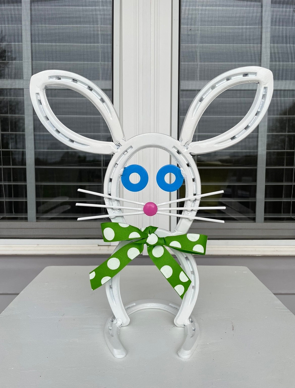Easter Bunny Made From Horseshoes - Etsy