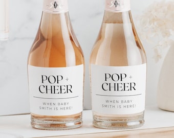 Mini Casamigos Custom Tequila Label 50ML, Baby Shower Party Favors, Pop It When She Pops, It’s A Girl, It’s A Boy, Baby Shower Favors