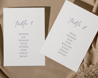 Printed Floral Baroque Wedding Seating Chart