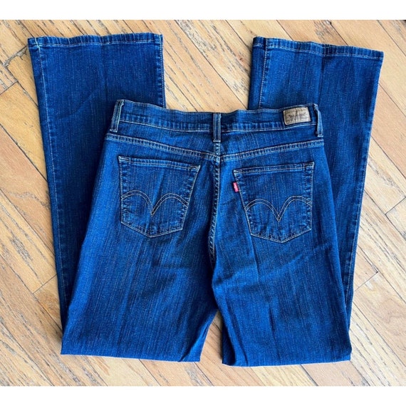 Levi's 512 Perfectly Slimming Boot Cut Blue Denim Jean - Etsy