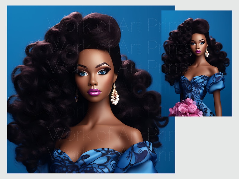 Black Barbie Picture | Black Barbie Poster | Black Barbie Print | Black ...