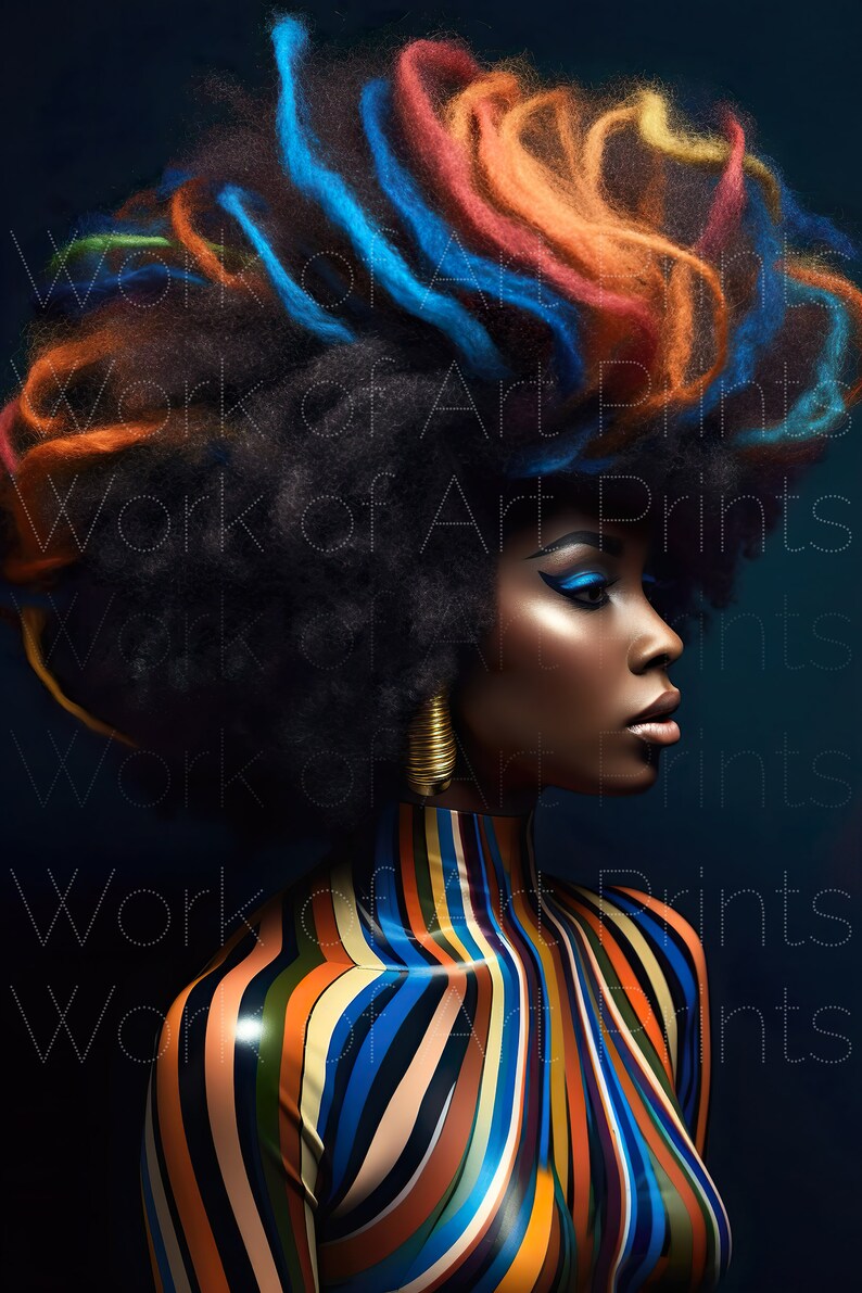 Wall Art Hair Salon African American Wall Art Melanin Magic Black Girl