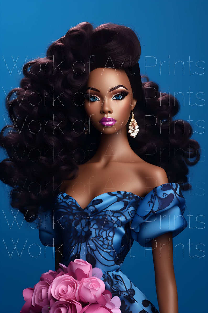 Black Barbie Picture | Black Barbie Poster | Black Barbie Print | Black ...