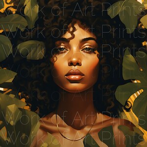 Exotic Black Nude Woman Art Nude Nature Art Melanin Afro Black