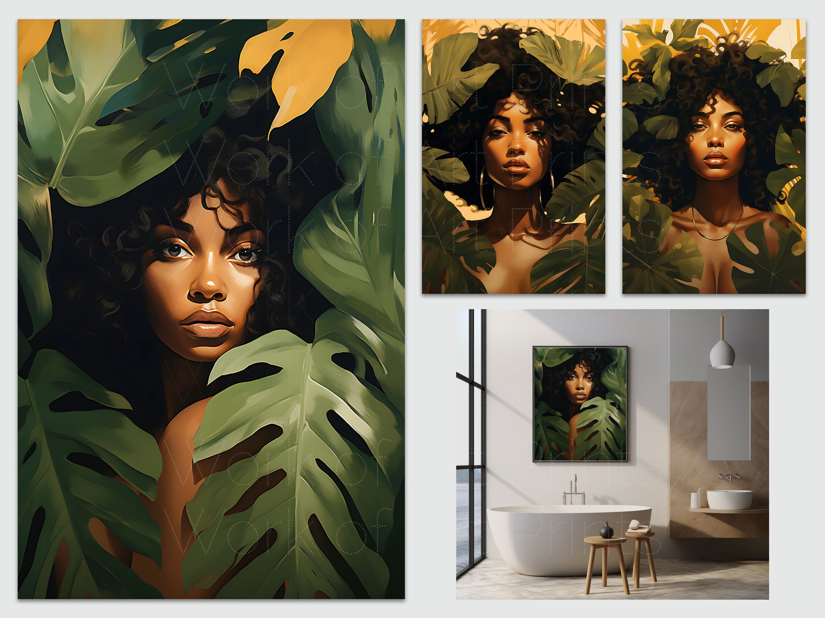 Exotic Black Nude Woman Art Nude Nature Art Melanin Afro Black