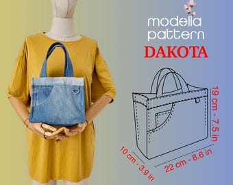 Patched Shopper Bag, Upcycled Denim Bag, Upcycled Denim