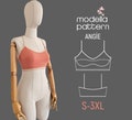 Angie bra sewing pattern S-3XL ,cotton bra pattern,lingerie pattern pdf,bramaking,bramaker,pdf pattern,sewing pattern, bra sewing