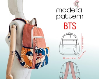 BTS bag pattern,backpack sewing pattern,canvas totebag ,digital pdf pattern,pdf download ,school bag, bag template,backtoschool,bag pattern