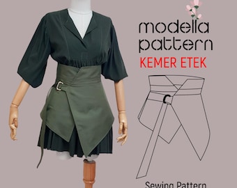 Kemer Etek M S ZE Corset Pattern Belt Skirt Skirt Women Wrap Skirt Waist Skirt Accessory Skirt Wrap Thing Leather Corset Etsy