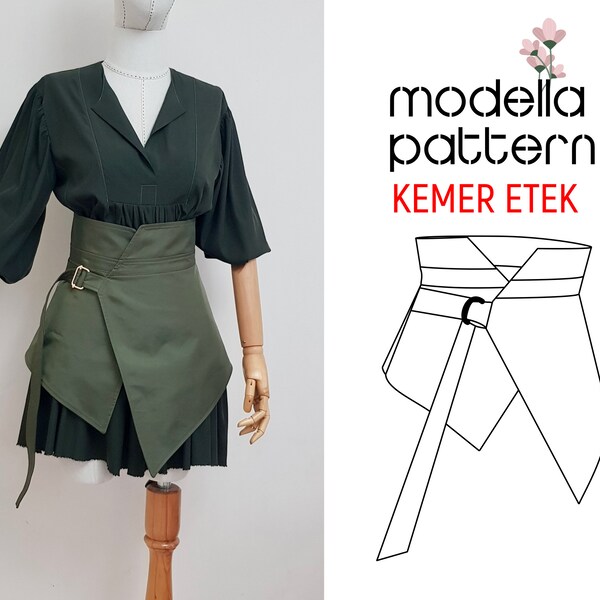 Kemer Etek XL SİZE  corset pattern, Belt skirt, Skirt Women, Wrap Skirt, Waist Skirt, Accessory, skirt wrap thing, Leather Corset