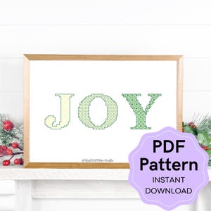 JOY - Blackwork Embroidery Fill PDF Pattern