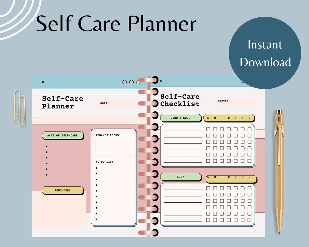 Self Care Planner | Digital Planner |self Care Journal | iPad Planner ...