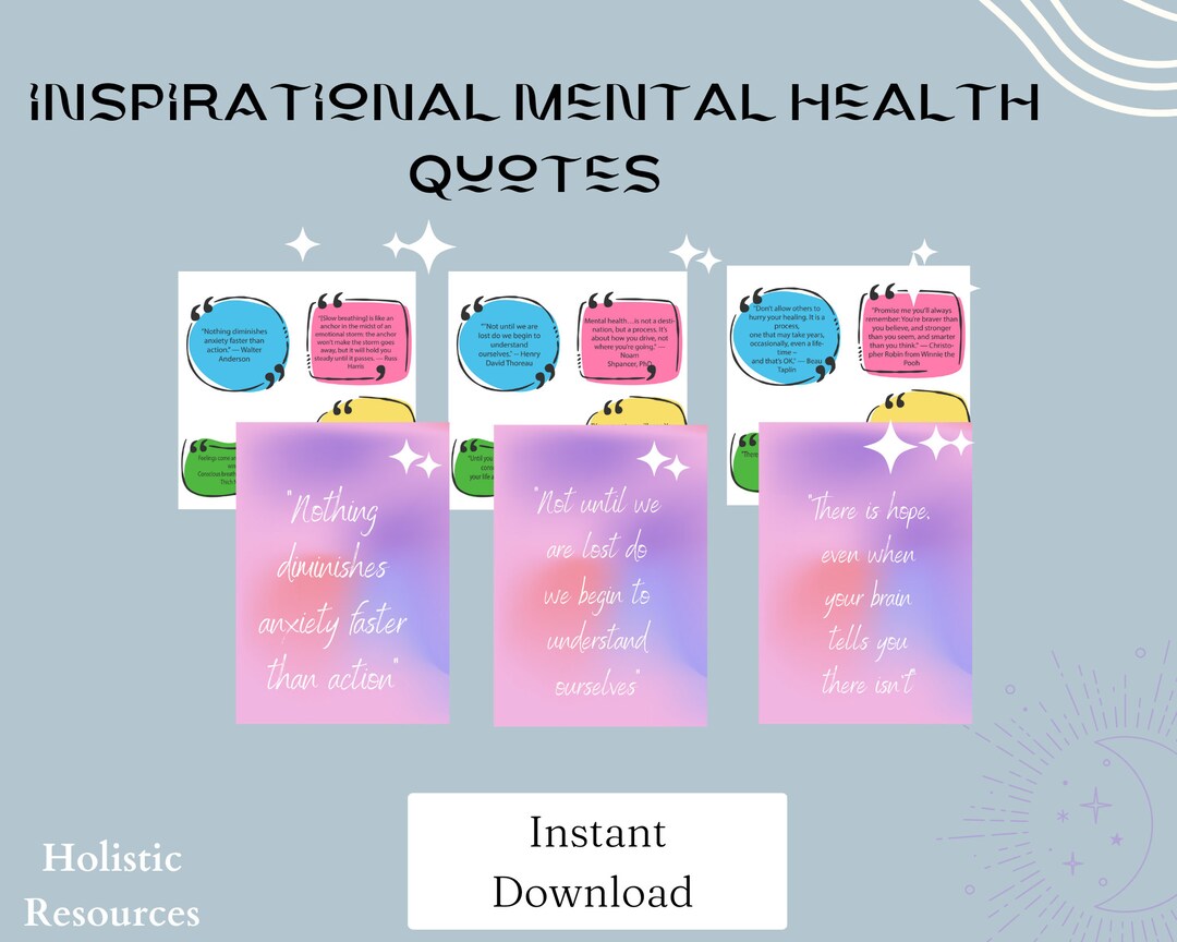 Inspirational Mental Health Quotes | Digital Planner Stickers ...
