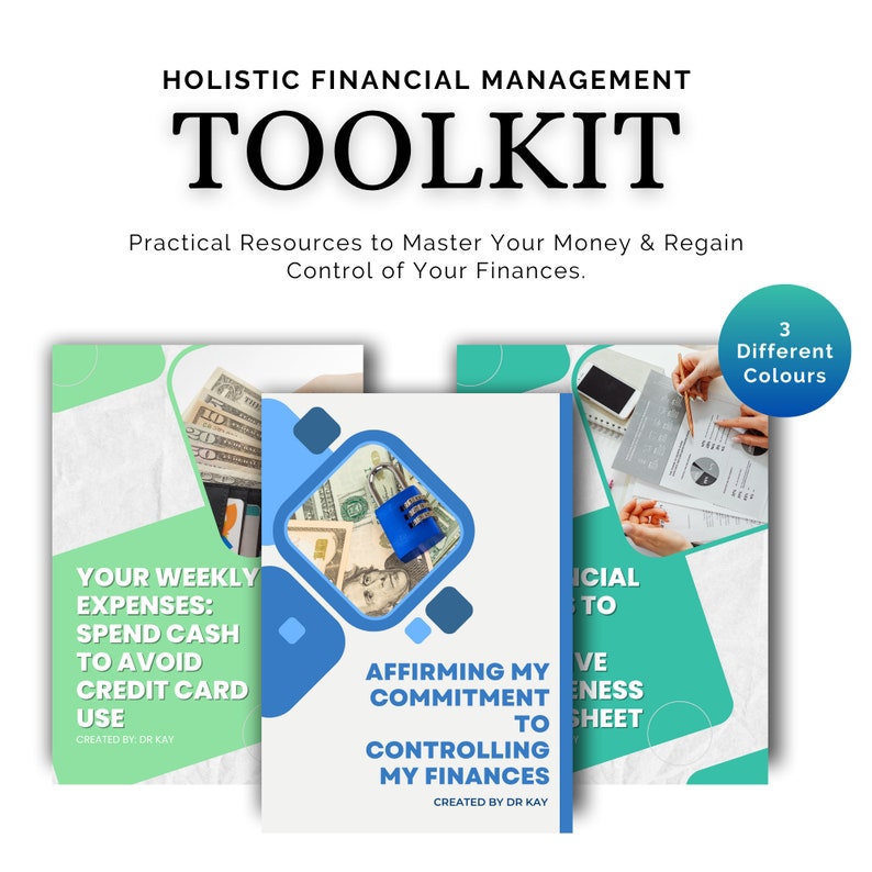 Holistic Financial Management Toolkit Blue | Financial Mastery Bundle ...