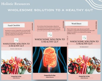 Wholesome  Solution to a Healthy Gut | gut health | digestive heath | worksheet | Food Checklist | guide | wellbeing | Holistic | digestion