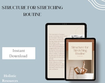 Structure for Stretching Routine | exercise | excercise planner | Health and fitness | fitness planner | workout planner | stretching guide