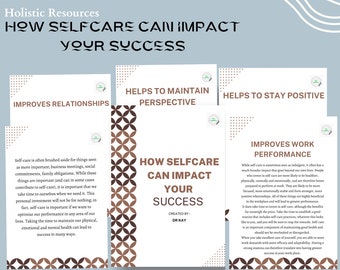How SelfCare can impact your Success | Digital guide |Self Care | Digital Planner | Mental Health | Wellness Planner  | Selfcare planner
