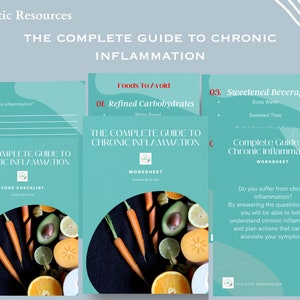 The Chronic Inflammation Bundle | diet | healthy eating | food checklist | recipe planner | inflammation | guide | bundle | diet planner |