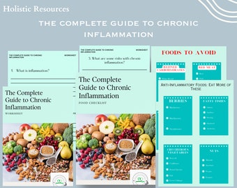 The Chronic Inflammation Bundle | diet | healthy eating | food checklist | recipe planner | inflammation | guide | bundle | diet planner |