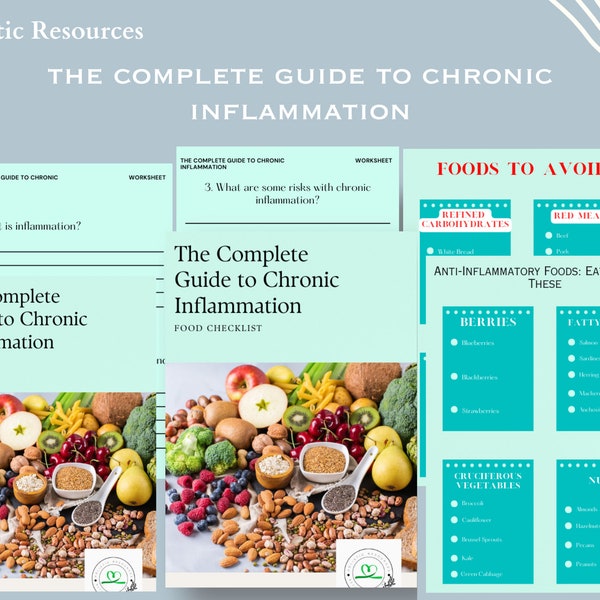 The Chronic Inflammation Bundle | diet | healthy eating | food checklist | recipe planner | inflammation | guide | bundle | diet planner |