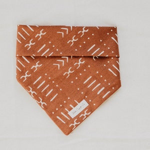 Rust dog bandana/dog bandana/ snap on bandana/Scarf Pet Accessories