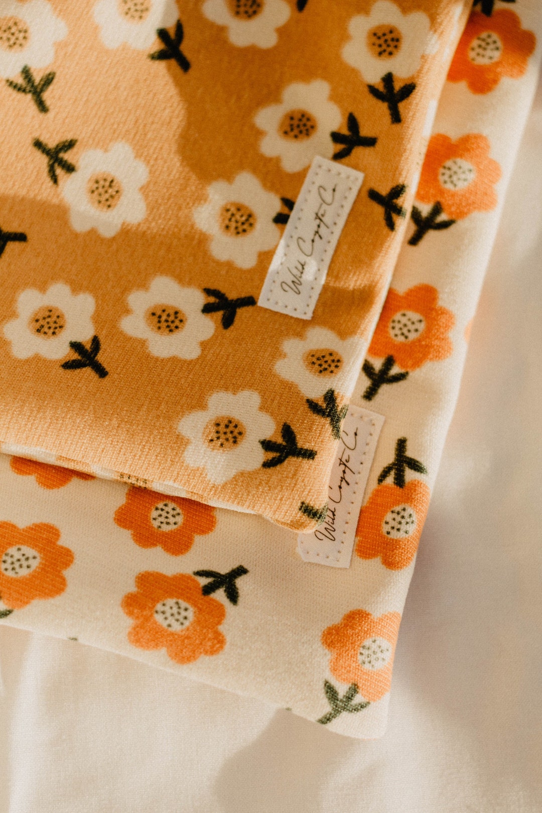 Floral Bandana/boho Bandana/ Floral Corduroy Bandana/ Dog Etsy