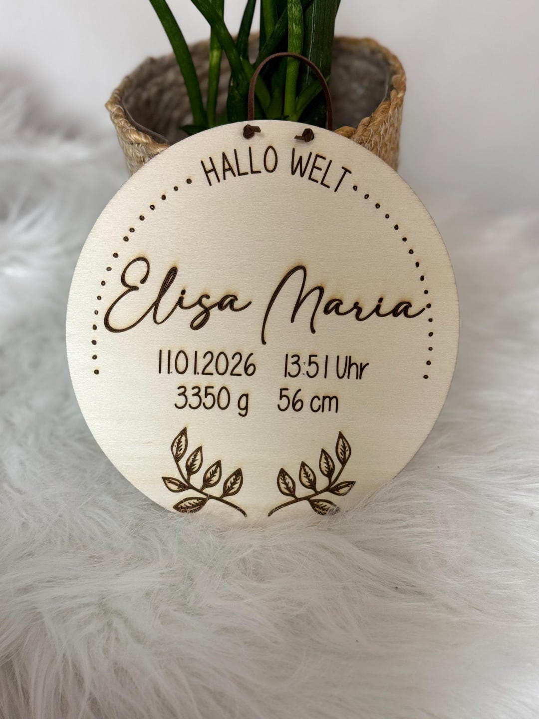 Personalized Wooden Baby Sign With Birth Details for the Birth - Etsy