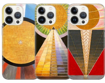 Hilma Af Klint Phone Case Abstract art Cover for iPhone 17 15 Pro 14 13 12 11 Google Pixel 10 7A 6 Pro Samsung Galaxy S24Ultra, S23fe, S22,