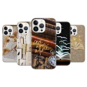 Literaire Literatuur Telefoon Geval Boek minnaar Cover voor iPhone 16 15 14 13 12 Pro 11 XR 8 Samsung S24 S23 S22 A73 A53 A13 A14 S21 Fe Pixel 9 8 7