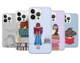 Bookworm Phone Case: Literature Books Cover for iPhone, Samsung, Google Pixel