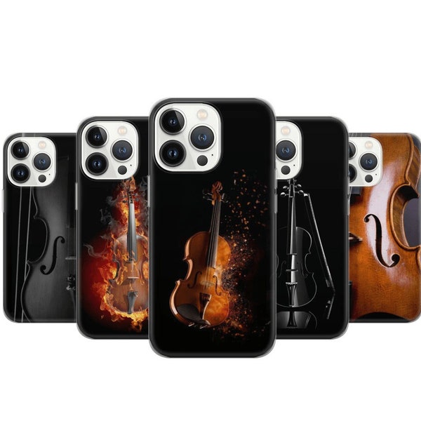 Violine Musik Handyhülle Geige Stings Hülle für iPhone 14 13 12 Pro 11 XR 8 7, Samsung S23 S22 A73 A53 A13 A14 S21 Fe S20, Pixel 7 6A