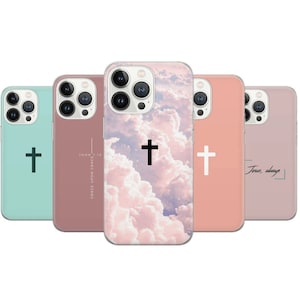 Christianity cross Phone Case Jesus Religion Cover for iPhone 17 15 14 13 12 Pro 11 XR Samsung S 24 S23 S22 A73 A53 A13 A14 Fe S20 Pixel 10