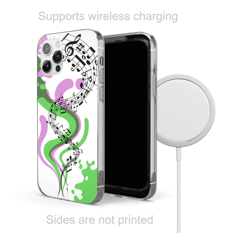 Music Notes Pattern Phone Case Musical Notes Clef Cover for Etsy