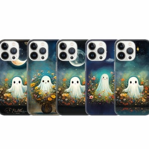 Süßer Geist Handyhülle Spooky Cover für iPhone 17e, 15, 14, 13, 12, 11, Google Pixel 9 Pro, 8, 7A, Samsung S25 edge, S24 FE, A71, A36